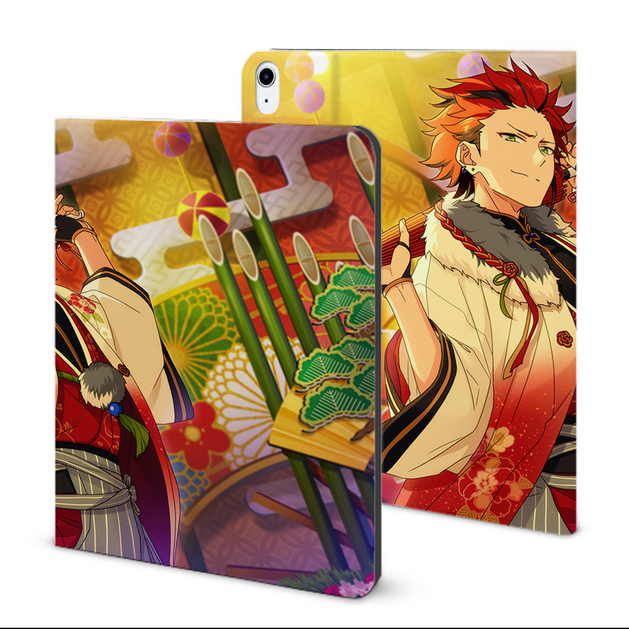 （画像用） あんさんぶるスターズ! Ensemble Stars IPad ケース ブック型 PUレザー TPU 耐衝撃 軽量 薄型 ペン収納なし 全面保護 IPad 各モデル対応